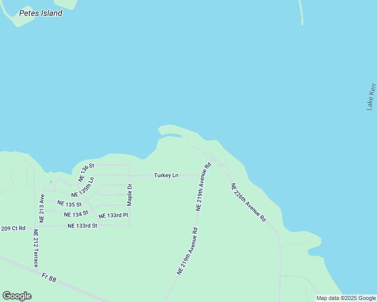 map of restaurants, bars, coffee shops, grocery stores, and more near 13668 Northeast 226th Avenue Road in Salt Springs