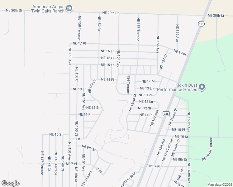 map of restaurants, bars, coffee shops, grocery stores, and more near 1336 Northeast 154 Avenue in Williston