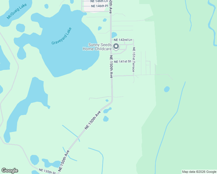 map of restaurants, bars, coffee shops, grocery stores, and more near 13900 Northeast 150th Avenue in Fort McCoy