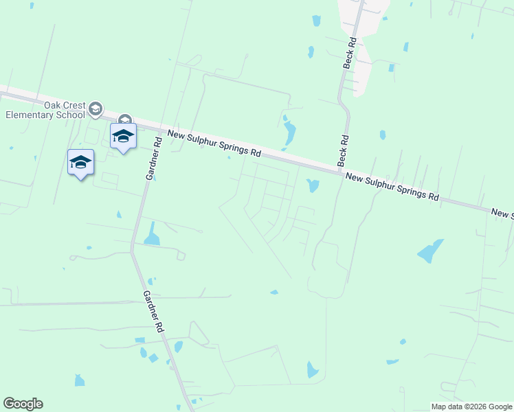 map of restaurants, bars, coffee shops, grocery stores, and more near New Sulphur Springs Road in San Antonio