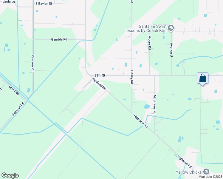 map of restaurants, bars, coffee shops, grocery stores, and more near 6503 Highland Road in Santa Fe