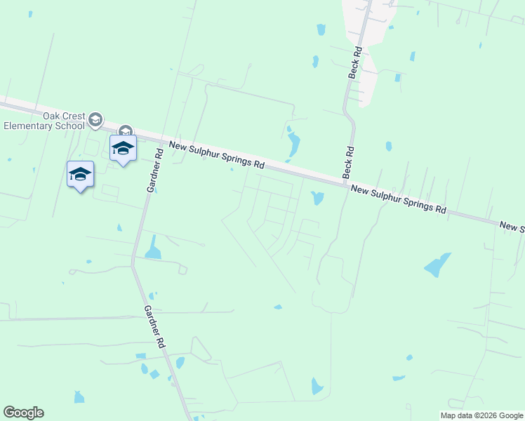 map of restaurants, bars, coffee shops, grocery stores, and more near New Sulphur Springs Road in San Antonio