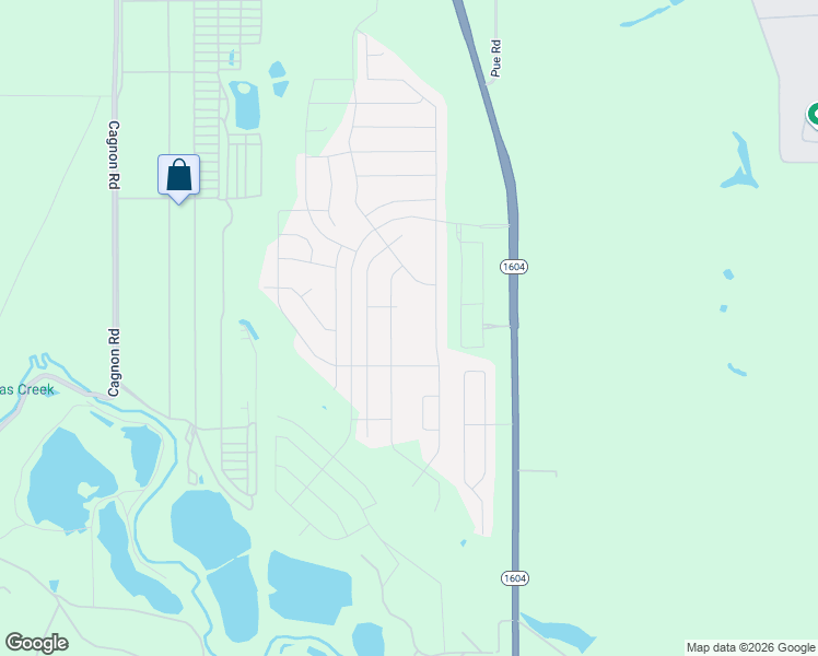 map of restaurants, bars, coffee shops, grocery stores, and more near 10302 Hubbard Creek in San Antonio