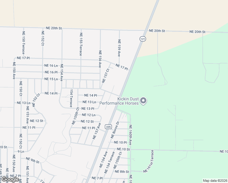 map of restaurants, bars, coffee shops, grocery stores, and more near 1560 Florida 121 in Williston