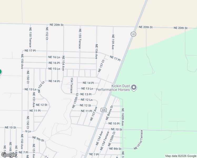 map of restaurants, bars, coffee shops, grocery stores, and more near 1520 Northeast 156 Avenue in Williston