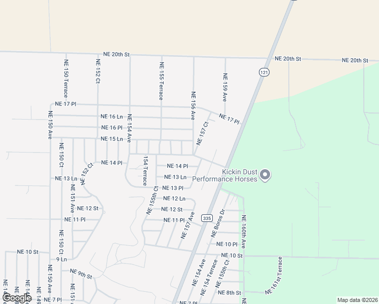 map of restaurants, bars, coffee shops, grocery stores, and more near 1520 Northeast 156 Avenue in Williston