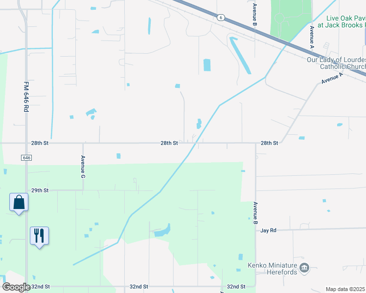 map of restaurants, bars, coffee shops, grocery stores, and more near 11113 28th Street in Santa Fe