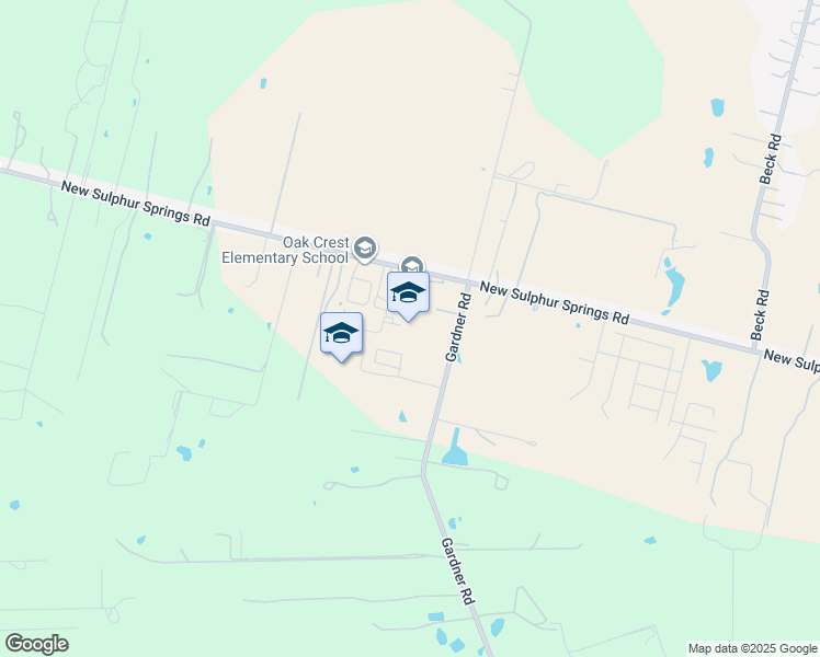 map of restaurants, bars, coffee shops, grocery stores, and more near 8004 New Sulphur Springs Road in San Antonio
