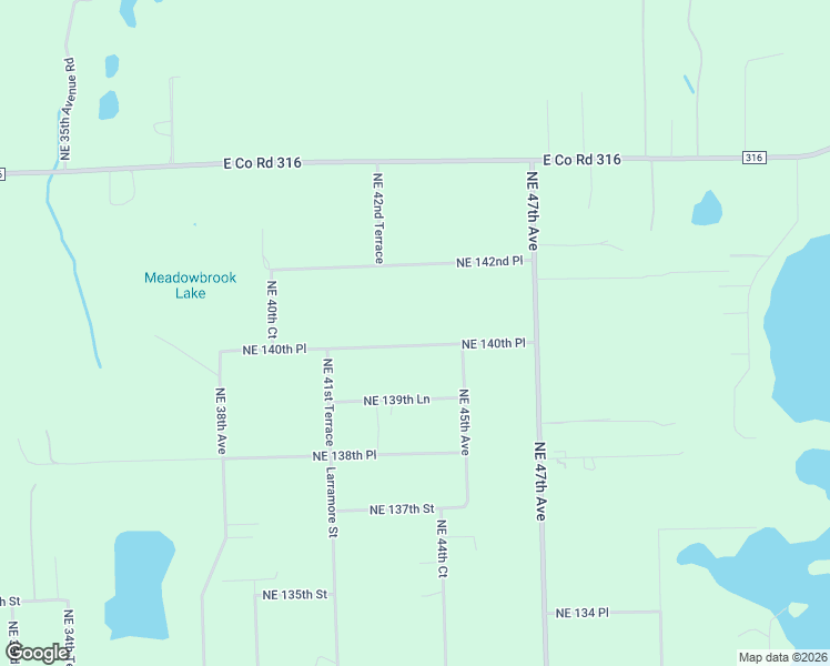 map of restaurants, bars, coffee shops, grocery stores, and more near 4344 Northeast 140th Place in Anthony