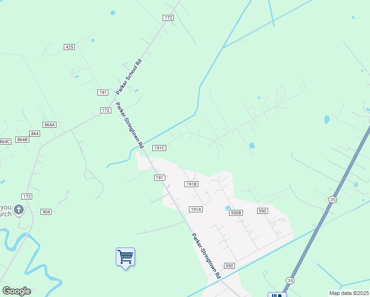 map of restaurants, bars, coffee shops, grocery stores, and more near 6521 Hunters Bend in Alvin