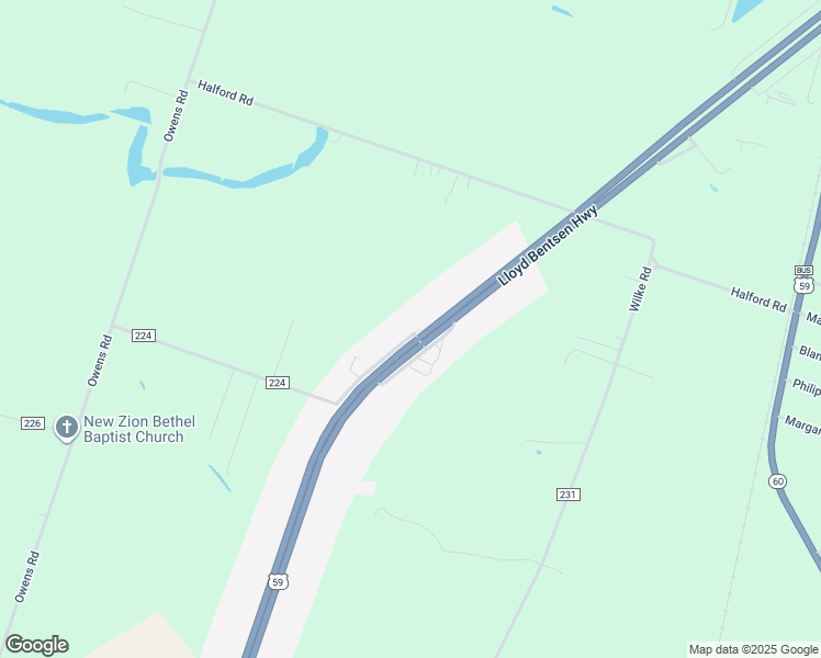 map of restaurants, bars, coffee shops, grocery stores, and more near 8208 U.S. 59 in Wharton