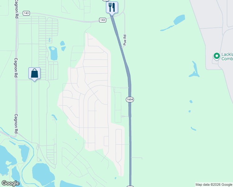 map of restaurants, bars, coffee shops, grocery stores, and more near 7642 Champion Creek in San Antonio
