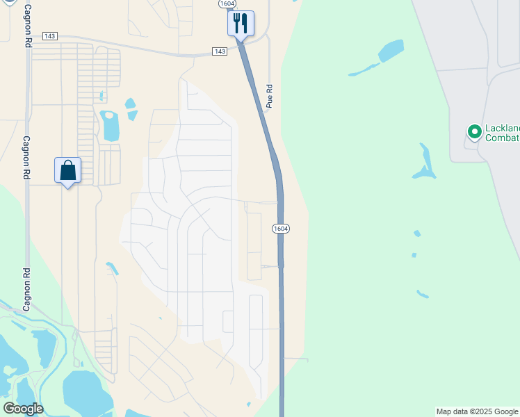 map of restaurants, bars, coffee shops, grocery stores, and more near 432 East Charles William Anderson Loop in San Antonio