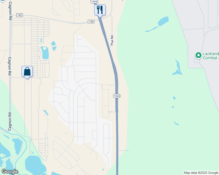 map of restaurants, bars, coffee shops, grocery stores, and more near 432 East Charles William Anderson Loop in San Antonio
