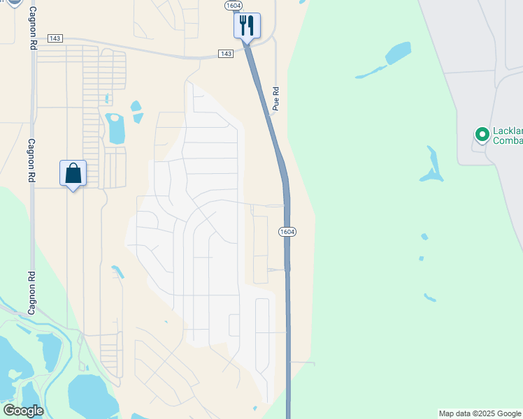 map of restaurants, bars, coffee shops, grocery stores, and more near 432 East Charles William Anderson Loop in San Antonio