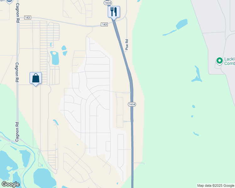 map of restaurants, bars, coffee shops, grocery stores, and more near 7615 Champion Creek in San Antonio