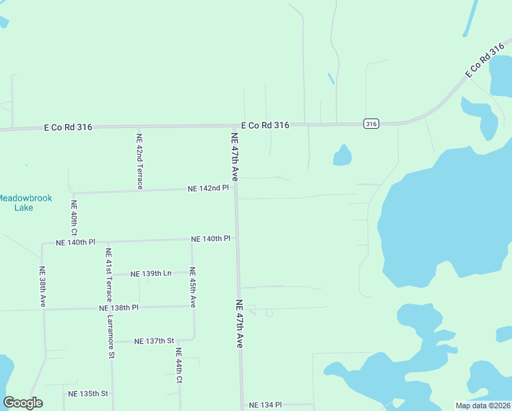 map of restaurants, bars, coffee shops, grocery stores, and more near 14155 Northeast 47th Avenue in Anthony