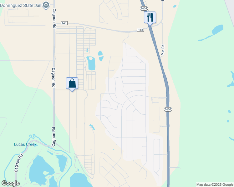 map of restaurants, bars, coffee shops, grocery stores, and more near Charles W Anderson Loop in San Antonio
