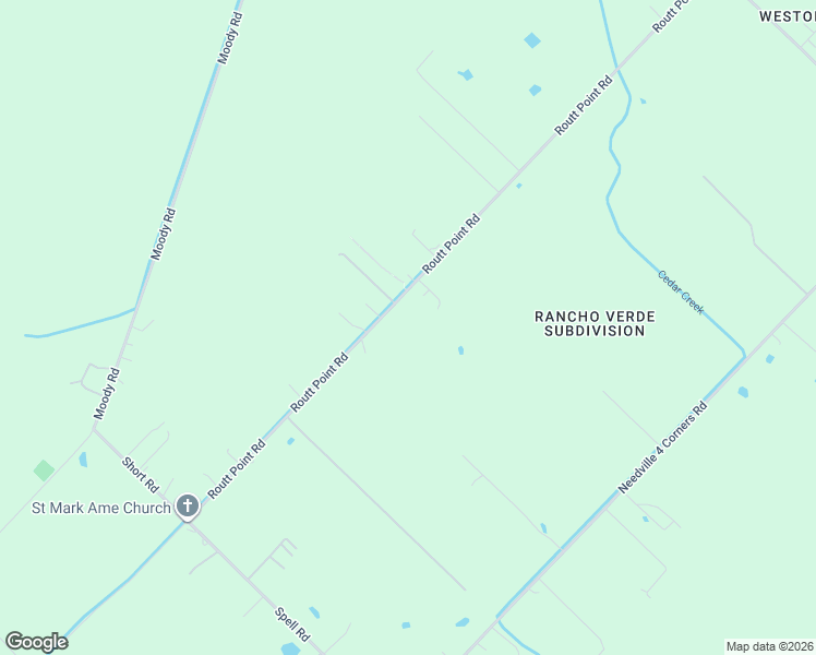 map of restaurants, bars, coffee shops, grocery stores, and more near 13734 Routt Point Road in Needville