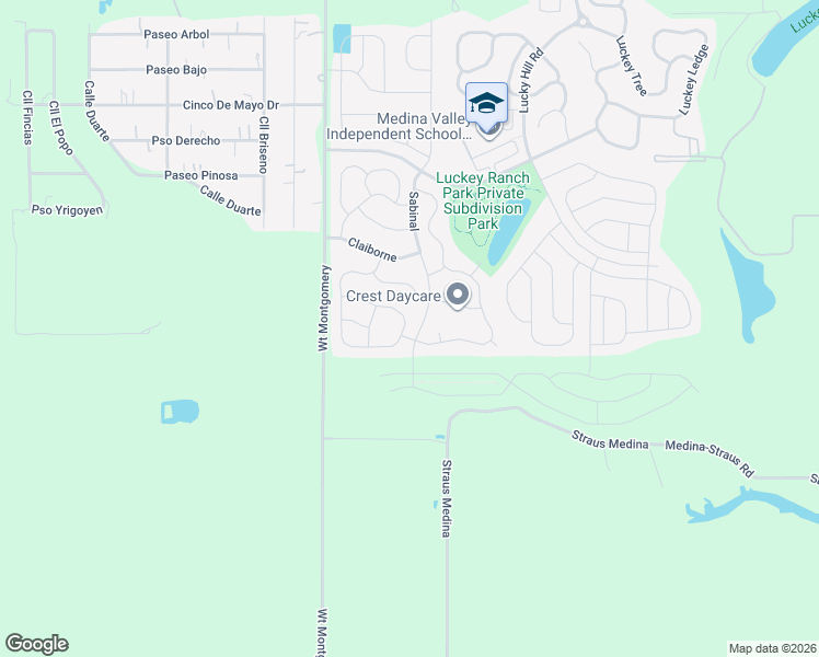 map of restaurants, bars, coffee shops, grocery stores, and more near 7624 Bowdre in San Antonio