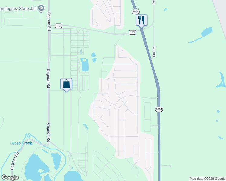 map of restaurants, bars, coffee shops, grocery stores, and more near East Charles William Anderson Loop in San Antonio