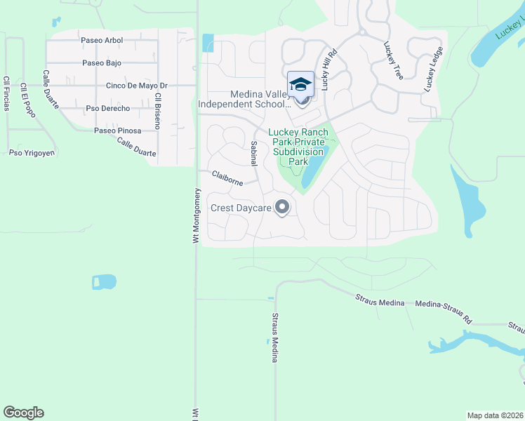 map of restaurants, bars, coffee shops, grocery stores, and more near Stratsburg in San Antonio