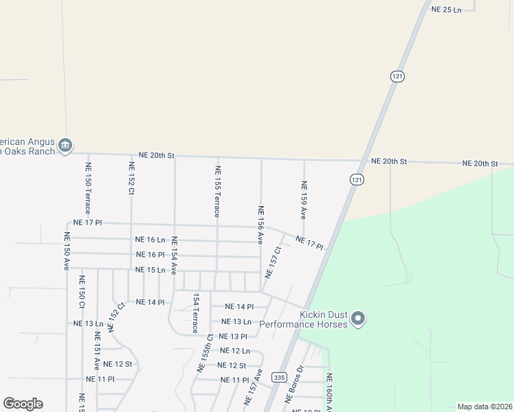map of restaurants, bars, coffee shops, grocery stores, and more near 1950 Northeast 156 Avenue in Williston