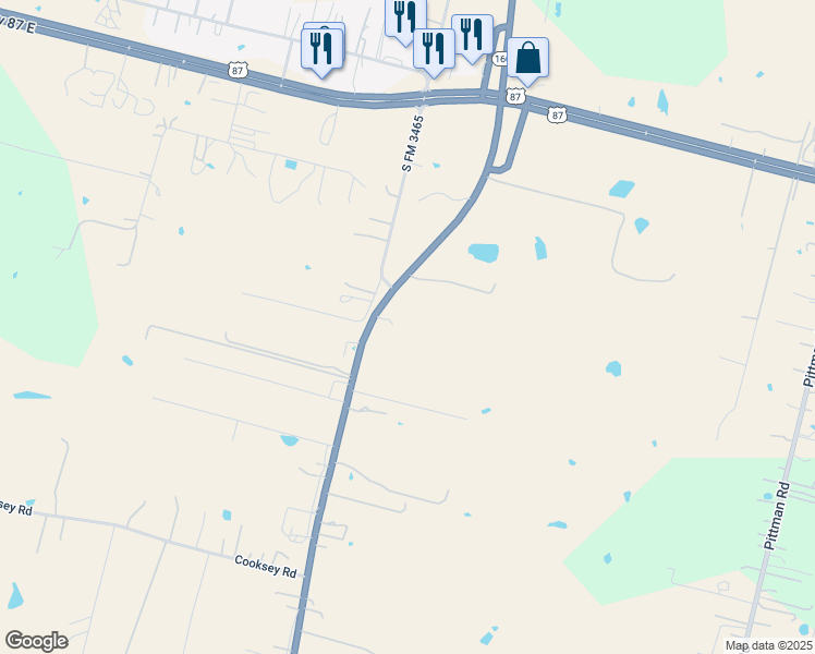 map of restaurants, bars, coffee shops, grocery stores, and more near 6632 Texas 1604 Loop in Bexar County