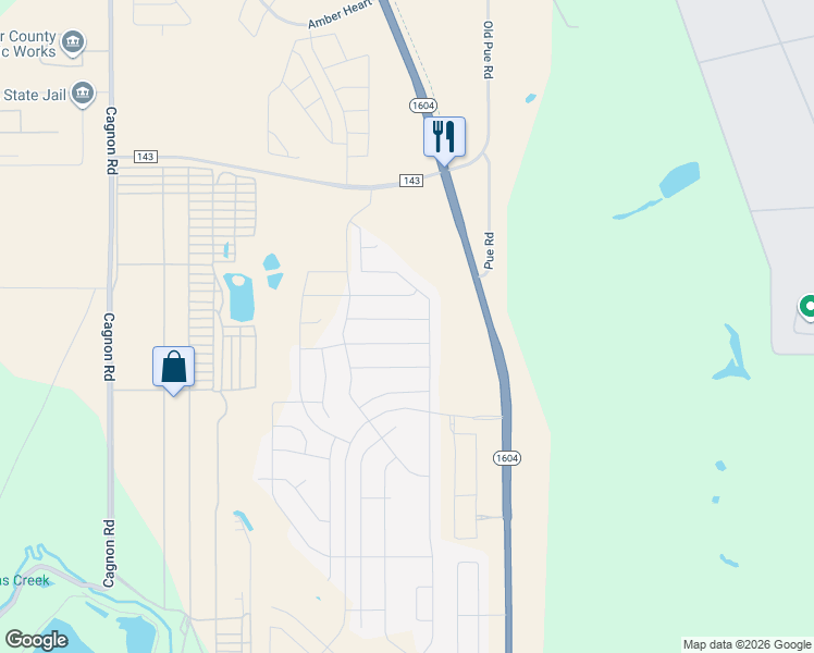 map of restaurants, bars, coffee shops, grocery stores, and more near 10331 Martin Creek in San Antonio