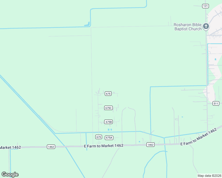 map of restaurants, bars, coffee shops, grocery stores, and more near 5815 County Road 675 in Brazoria County