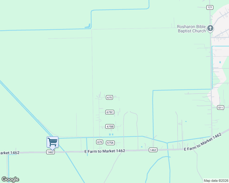 map of restaurants, bars, coffee shops, grocery stores, and more near 5815 County Road 675 in Arcola