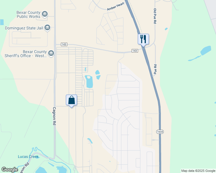 map of restaurants, bars, coffee shops, grocery stores, and more near 7960 Cagnon Road in San Antonio