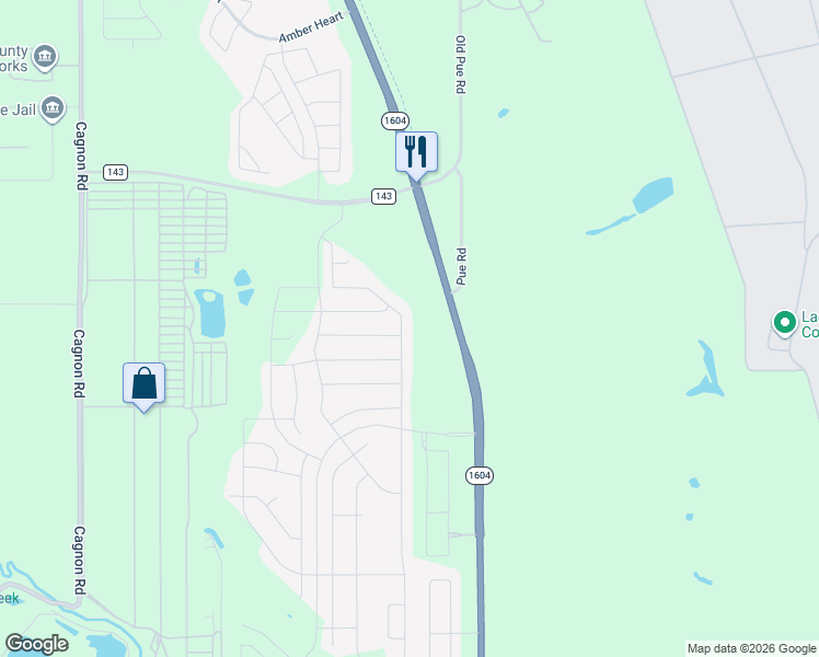 map of restaurants, bars, coffee shops, grocery stores, and more near East Charles William Anderson Loop in San Antonio