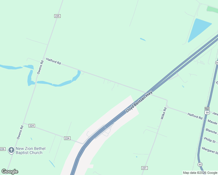 map of restaurants, bars, coffee shops, grocery stores, and more near 3057 Halford Road in Wharton