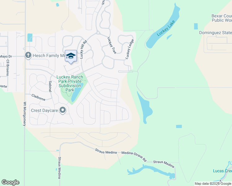 map of restaurants, bars, coffee shops, grocery stores, and more near 7548 Romaire Run in San Antonio