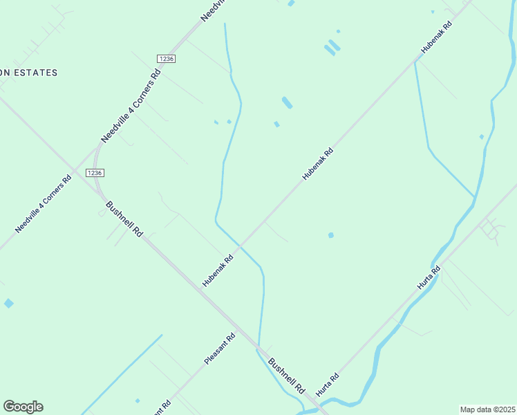 map of restaurants, bars, coffee shops, grocery stores, and more near 16414 Hubenak Road in Needville