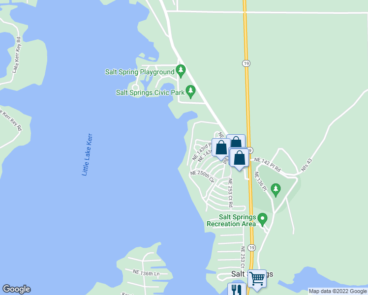 map of restaurants, bars, coffee shops, grocery stores, and more near 25206 East Highway 316 in Fort McCoy