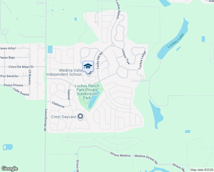 map of restaurants, bars, coffee shops, grocery stores, and more near 11942 Luckey River in San Antonio