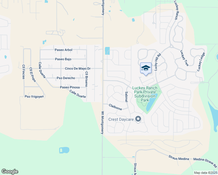 map of restaurants, bars, coffee shops, grocery stores, and more near 7015 Capeshaw in San Antonio
