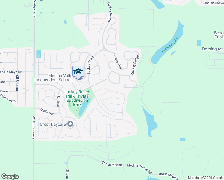 map of restaurants, bars, coffee shops, grocery stores, and more near 6919 Luckey Path in San Antonio