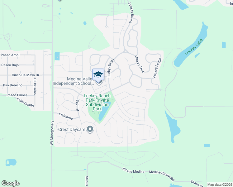 map of restaurants, bars, coffee shops, grocery stores, and more near 11942 Luckey River in San Antonio