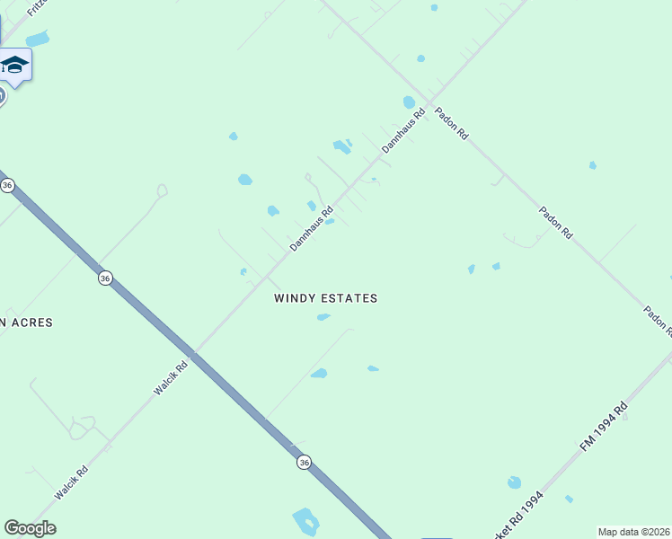 map of restaurants, bars, coffee shops, grocery stores, and more near 12527 Dannhaus Road in Needville