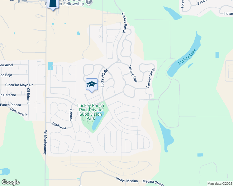 map of restaurants, bars, coffee shops, grocery stores, and more near 11811 Luckey Falls in San Antonio