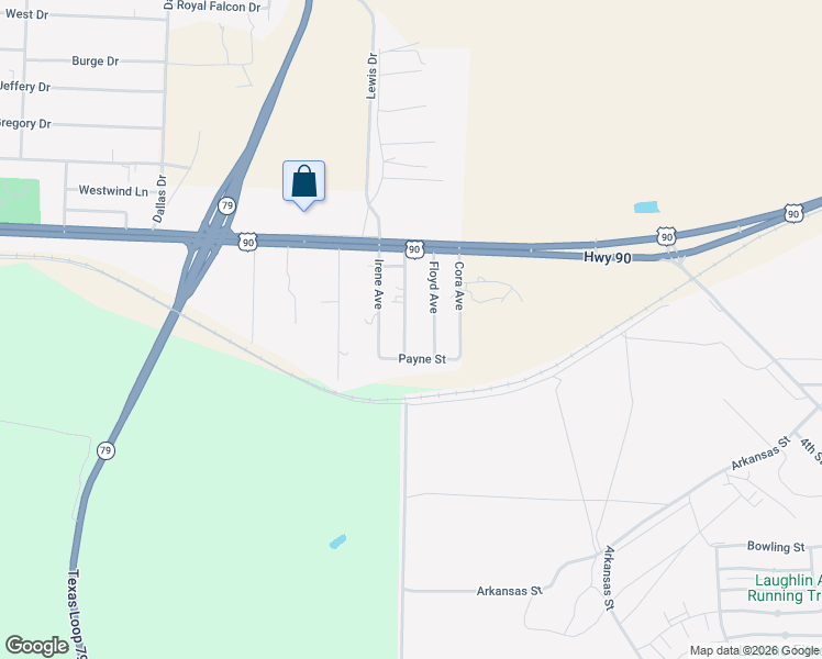 map of restaurants, bars, coffee shops, grocery stores, and more near 208 June Avenue in Del Rio