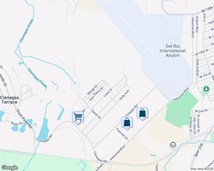 map of restaurants, bars, coffee shops, grocery stores, and more near 32 Don Pedro in Del Rio