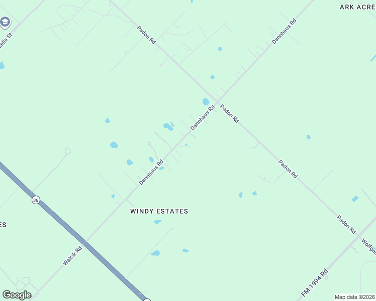 map of restaurants, bars, coffee shops, grocery stores, and more near 12229 Dannhaus Road in Needville