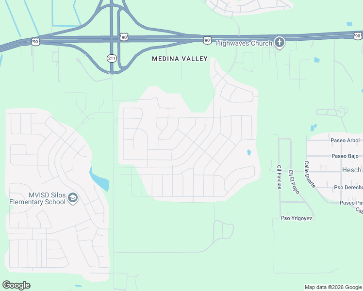map of restaurants, bars, coffee shops, grocery stores, and more near 6430 Dynamic Sound in San Antonio