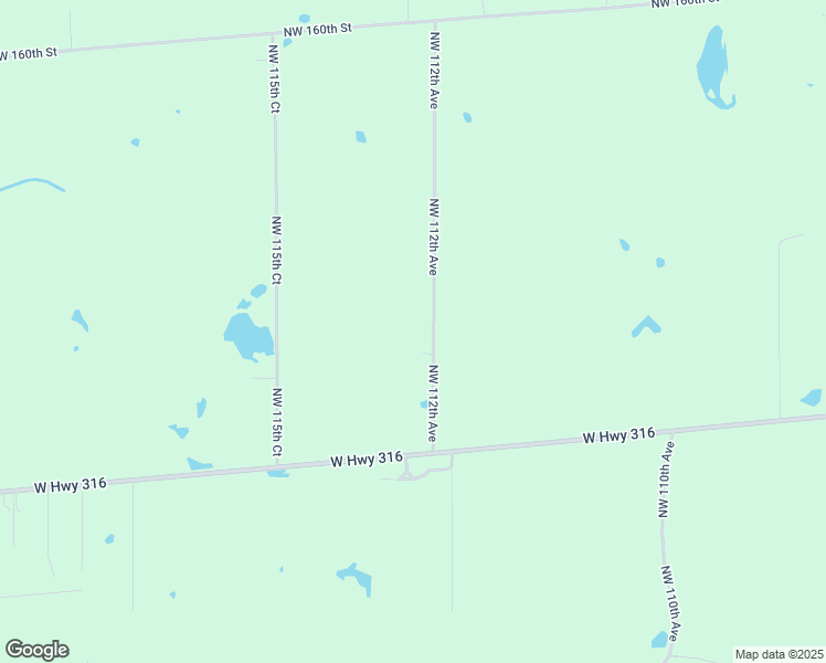 map of restaurants, bars, coffee shops, grocery stores, and more near 15270 Northwest 112th Avenue in Reddick