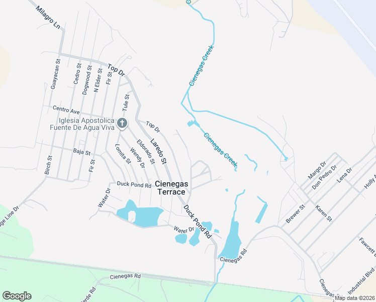 map of restaurants, bars, coffee shops, grocery stores, and more near in Cienegas Terrace