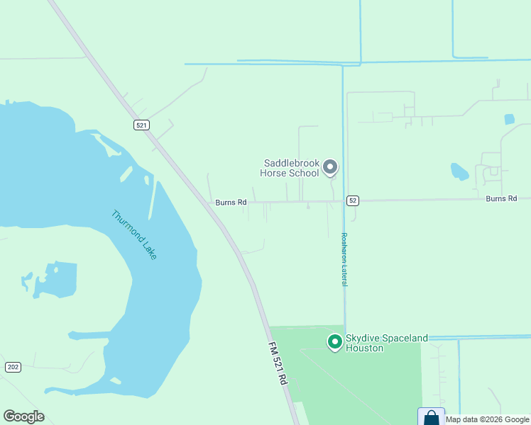 map of restaurants, bars, coffee shops, grocery stores, and more near 15221 Foster Lane in Rosharon